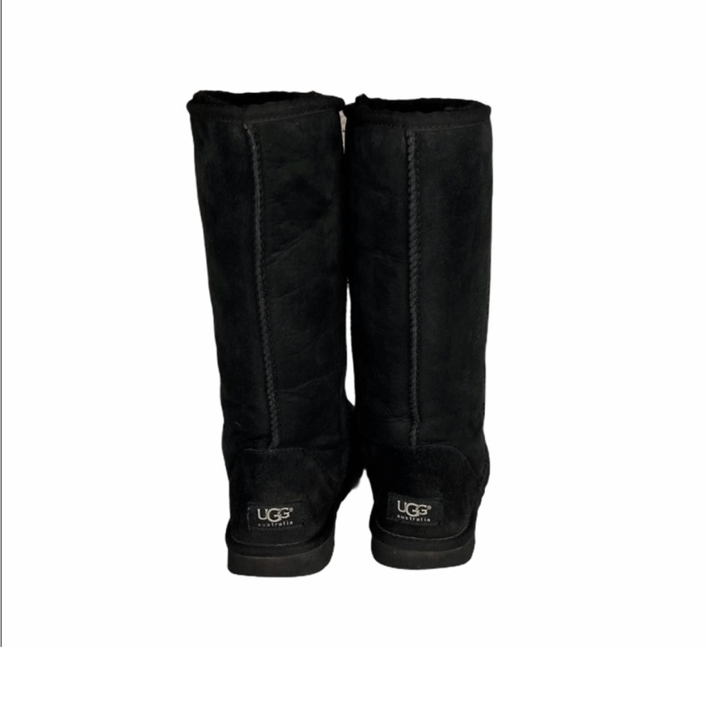 UGG BLACK CLASSIC TALL SHERPA LINED BOOTS- faded in color ❤️ preloved ❤️ - Picture 13 of 15
